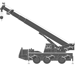 Mobile telescope crane